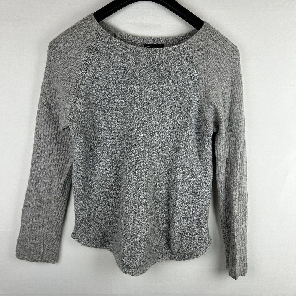 Club Monaco grey cable knit sweater size Small Read